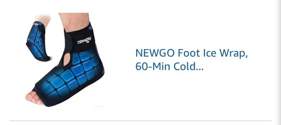 May be an image of text that says 'nango newgo NEWGO Foot Ice Wrap, 60-Min Cold...'